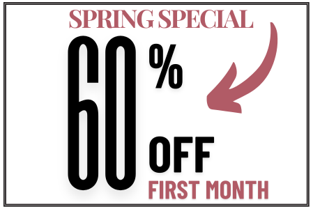 Spring Special: 60% Off All Units First Month